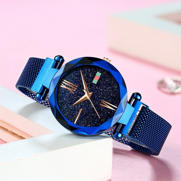 Accessories - [BLUE] New magnet with quartz watch Korean simple magnet watch🎁FREE!! GIFT BOX❤